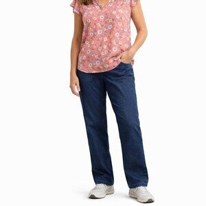 Croft & Barrow Women’s Straight Leg Jeans Classic Blue Size 12P